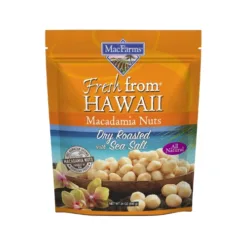 Macadamia Nuts | MacFarms Dry Roasted Macadamia Nuts 24 OZ (1 Pack) - Premium Roasted Nuts with Sea Salt Fresh From Hawaii, Sea Salt Flavored Healthy Snack